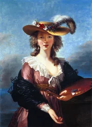 Self-Portrait in a Straw Hat